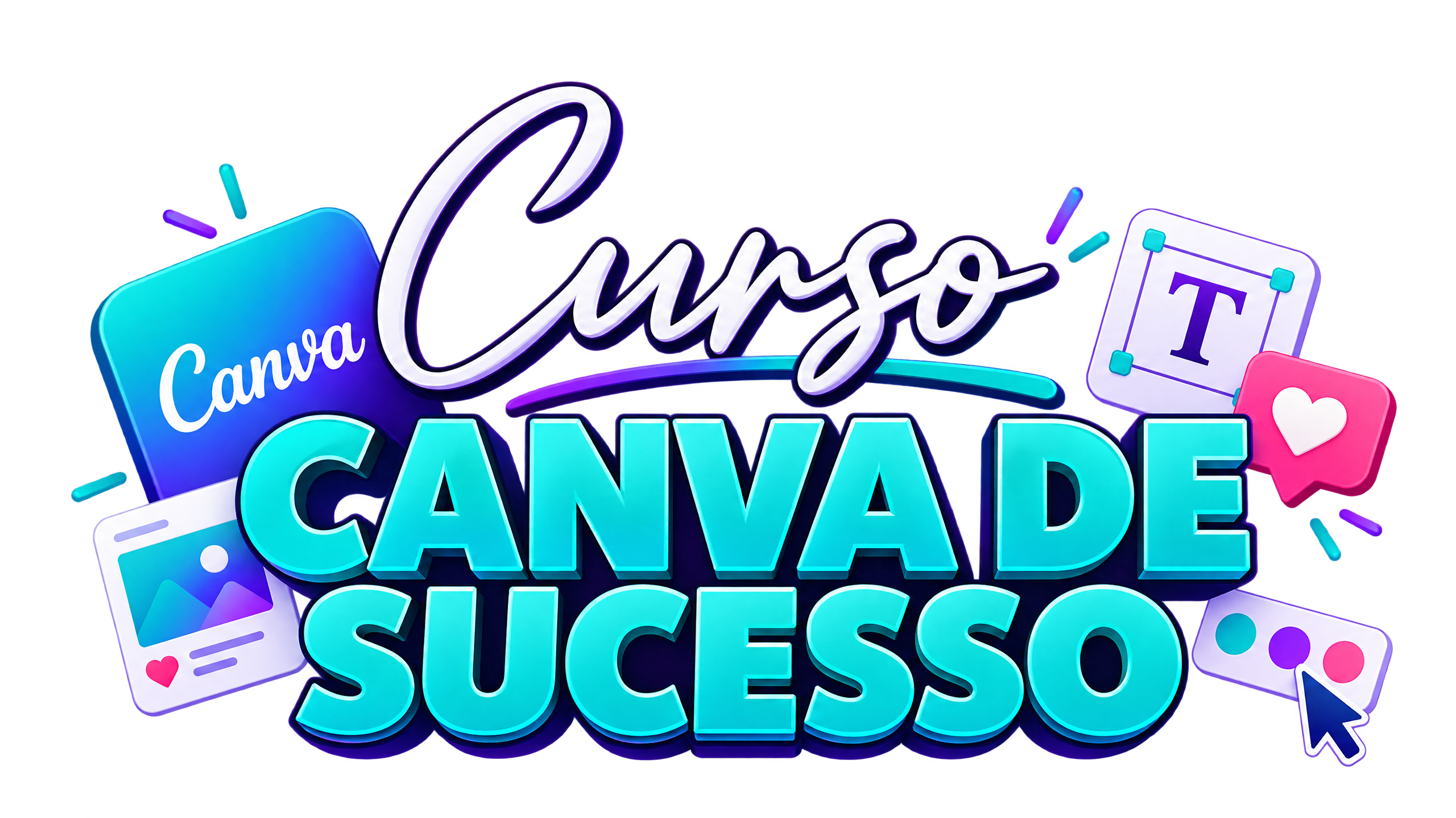 Apresentação visual do curso de Canva